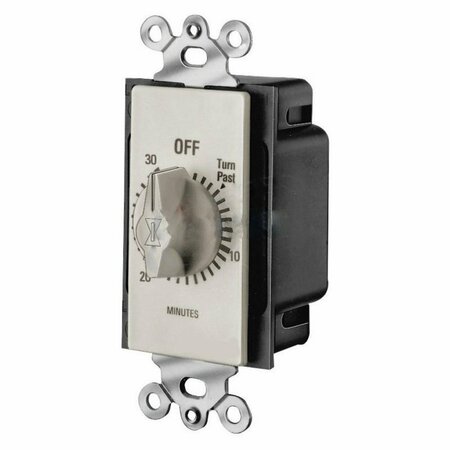 AMERICAN IMAGINATIONS 125V Rectangle Beige Spring Wound Timer in Plastic-Aluminum AI-37438